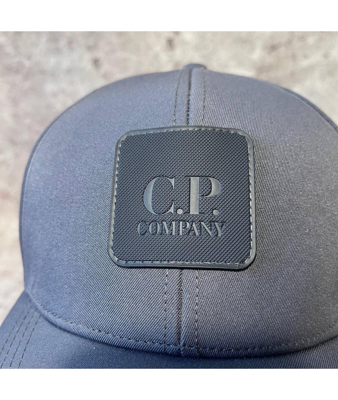 CP COMPANY Антрацитовая хлопковая кепка/бейсболка, фото 2