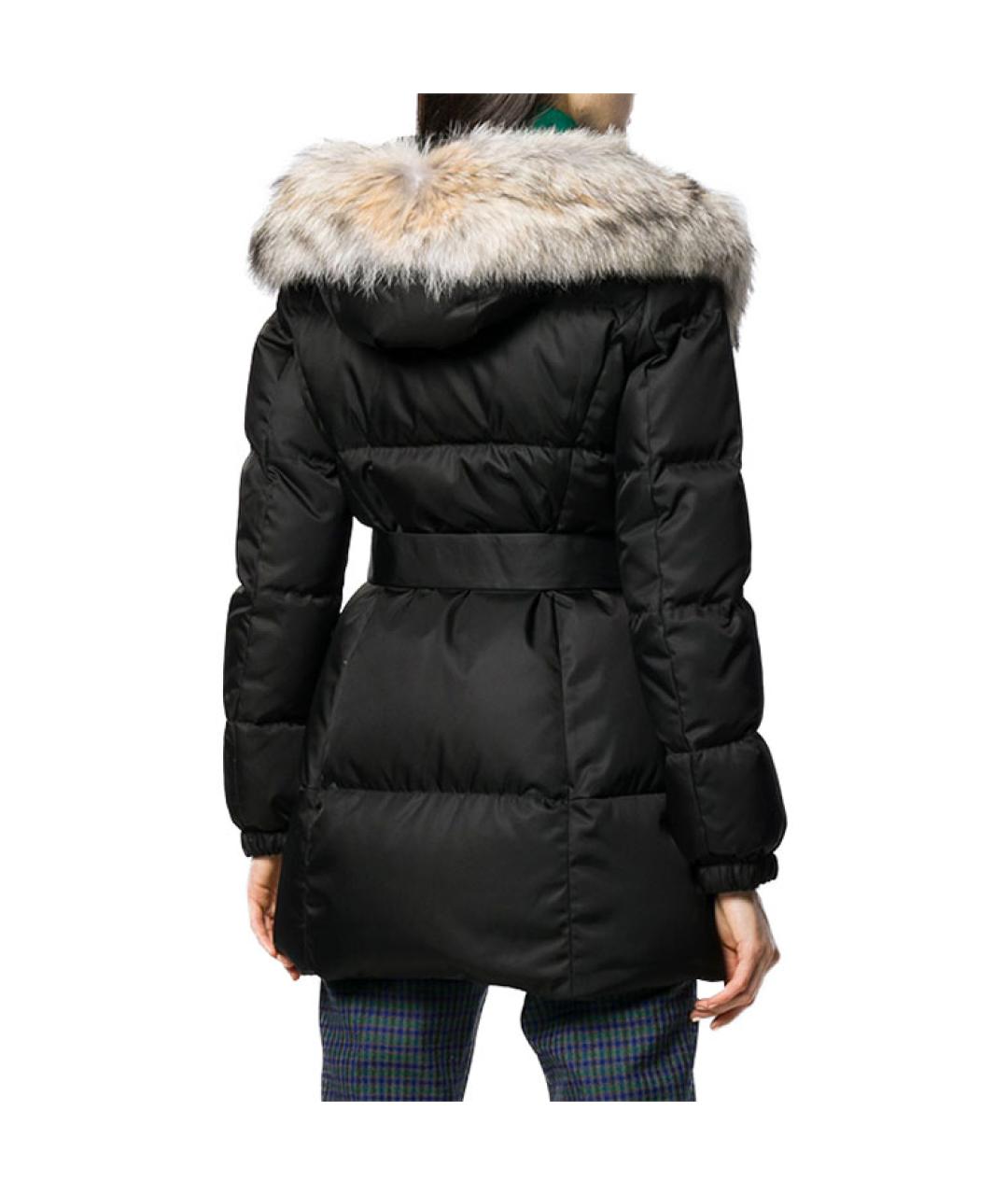 PRADA Черный полиамидовый пуховик, фото 5