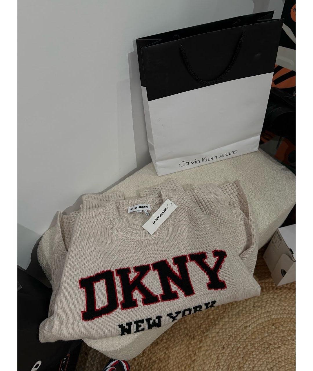 DKNY Бежевый джемпер / свитер, фото 3