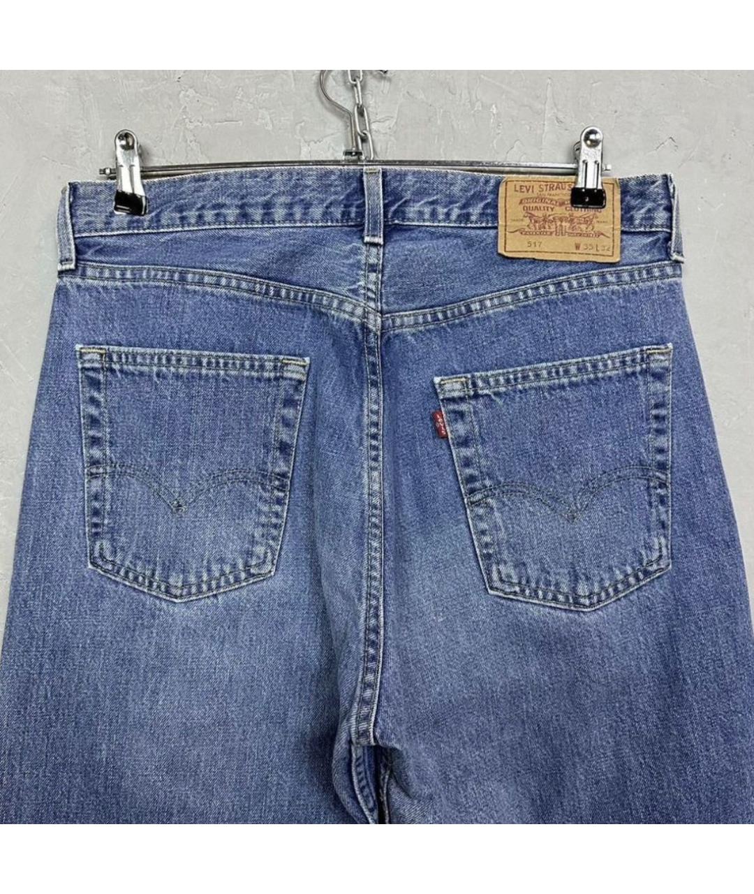 LEVI'S Синие хлопковые джинсы, фото 3