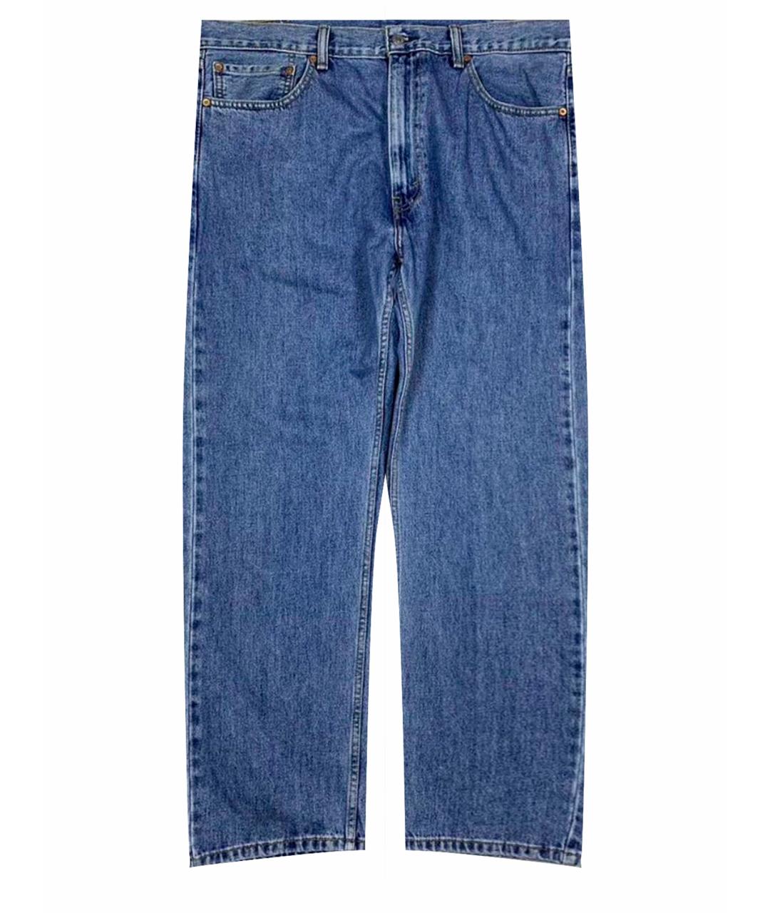 LEVI'S Синие хлопковые прямые джинсы, фото 1