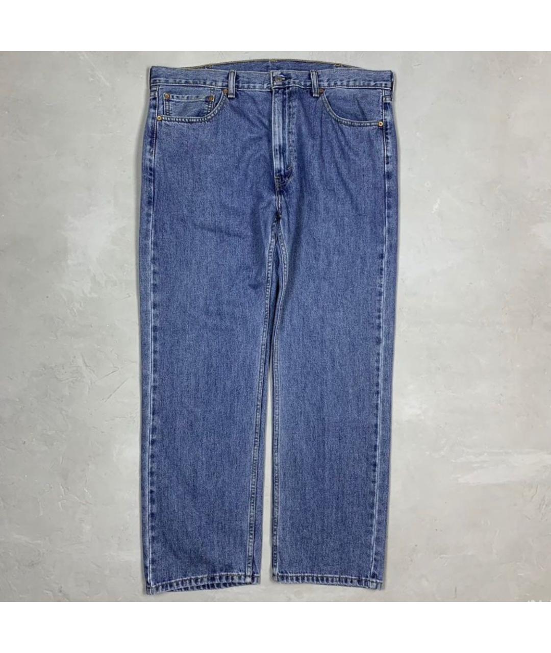 LEVI'S Синие хлопковые прямые джинсы, фото 8