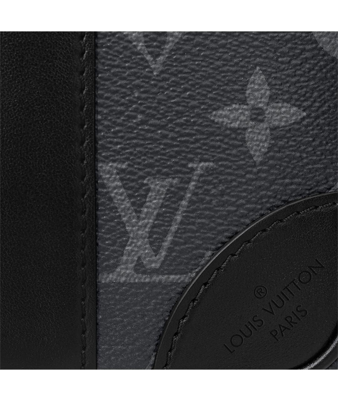 LOUIS VUITTON Черная кожаная папка для документов, фото 6