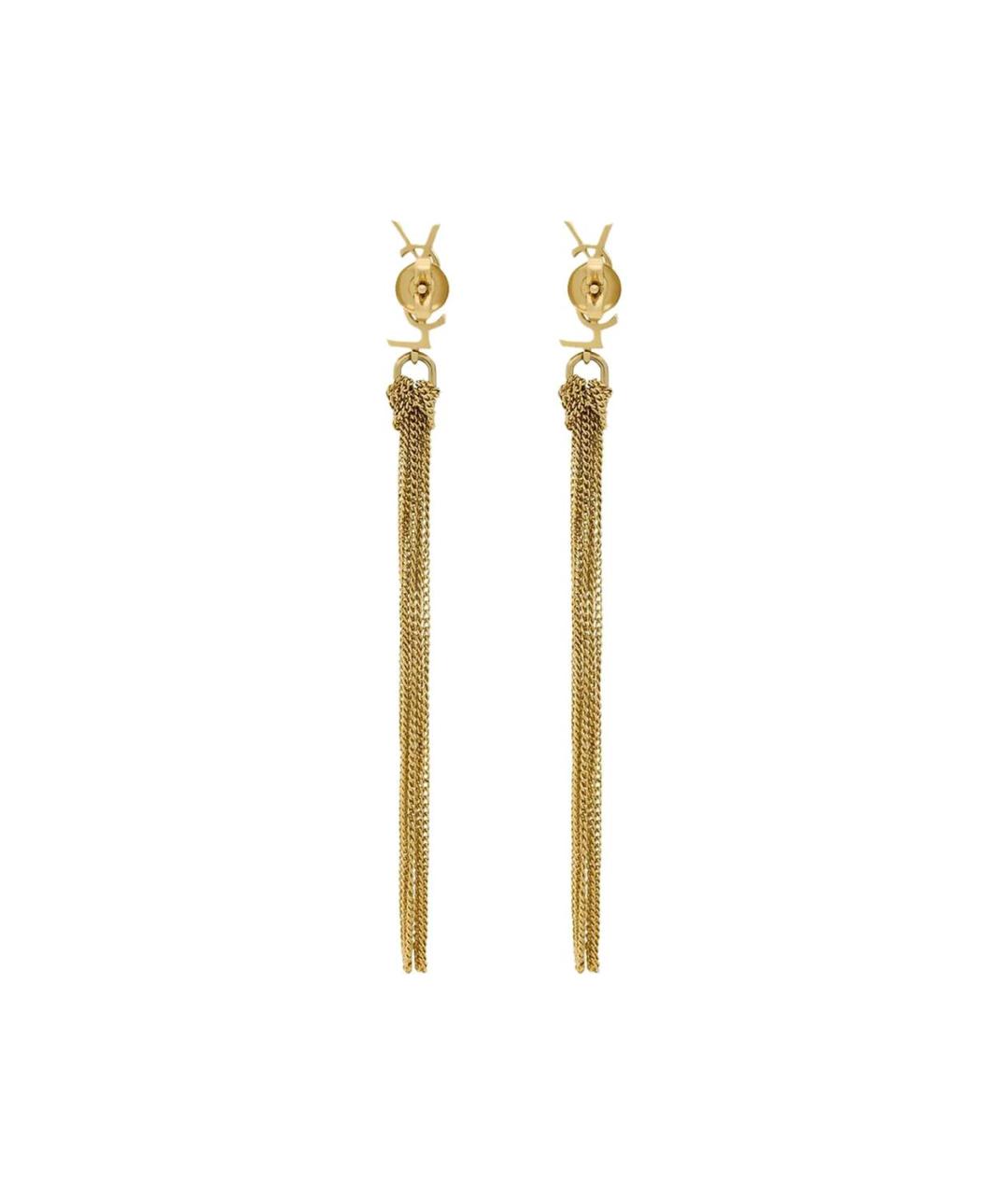 SAINT LAURENT Золотые серьги, фото 4