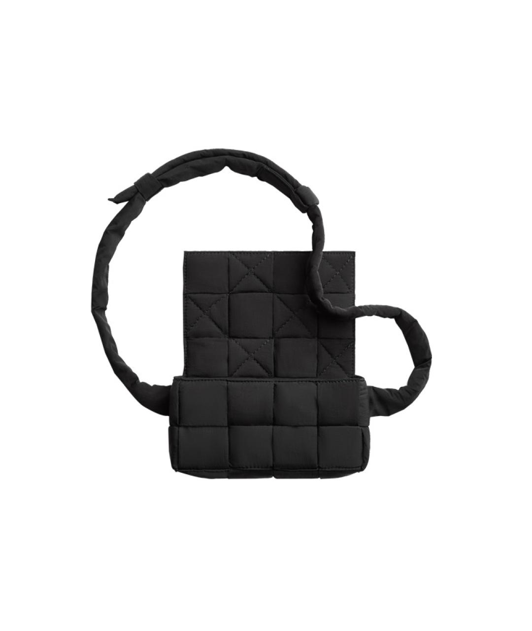 BOTTEGA VENETA Черная тканевая сумка на плечо, фото 8