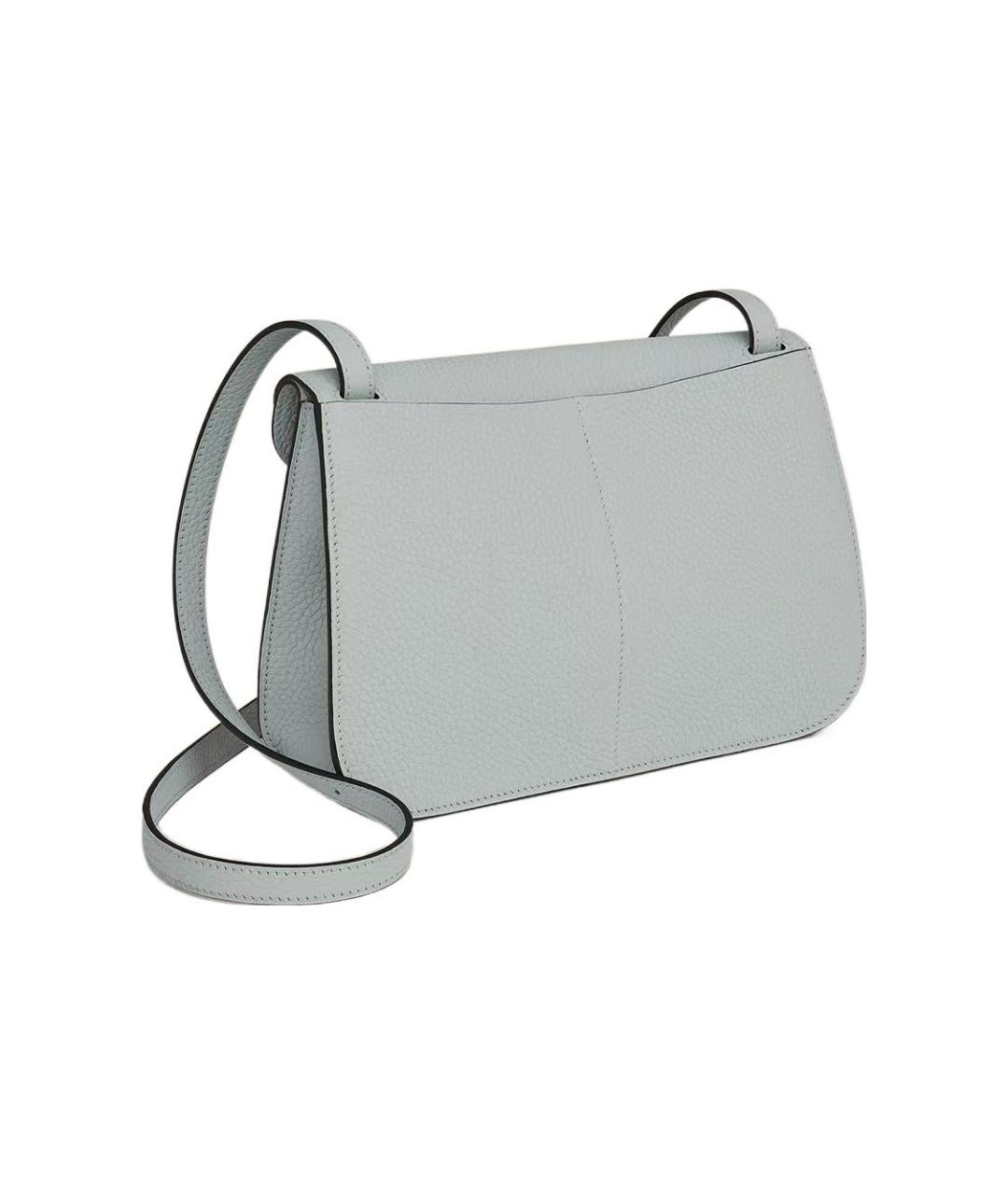 HERMES Серая кожаная сумка через плечо, фото 3