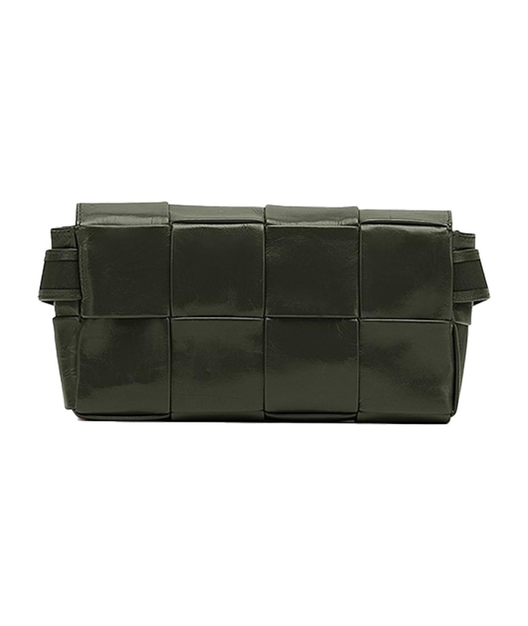 BOTTEGA VENETA Черная кожаная сумка на плечо, фото 3