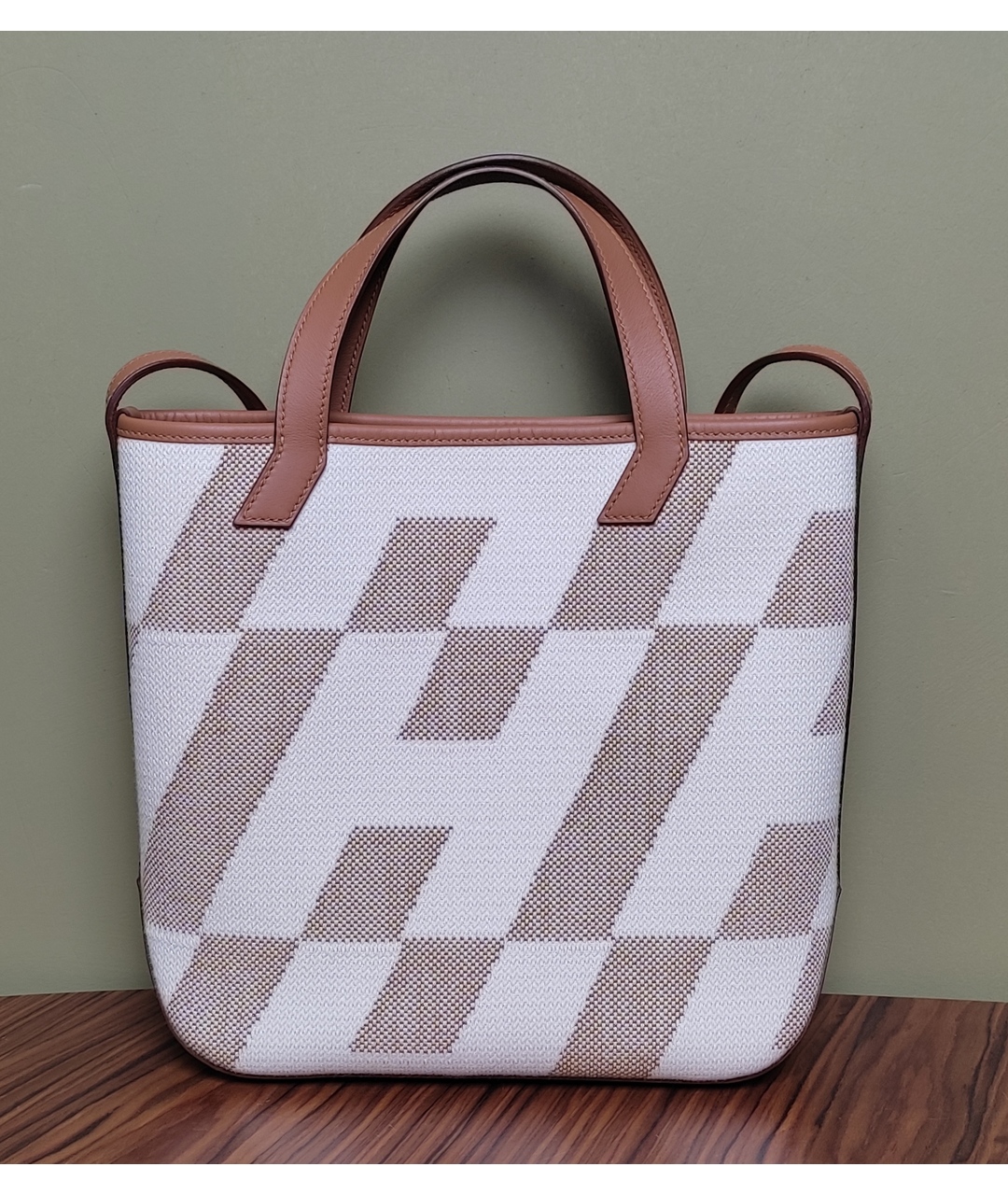 HERMES Коричневая сумка тоут, фото 6