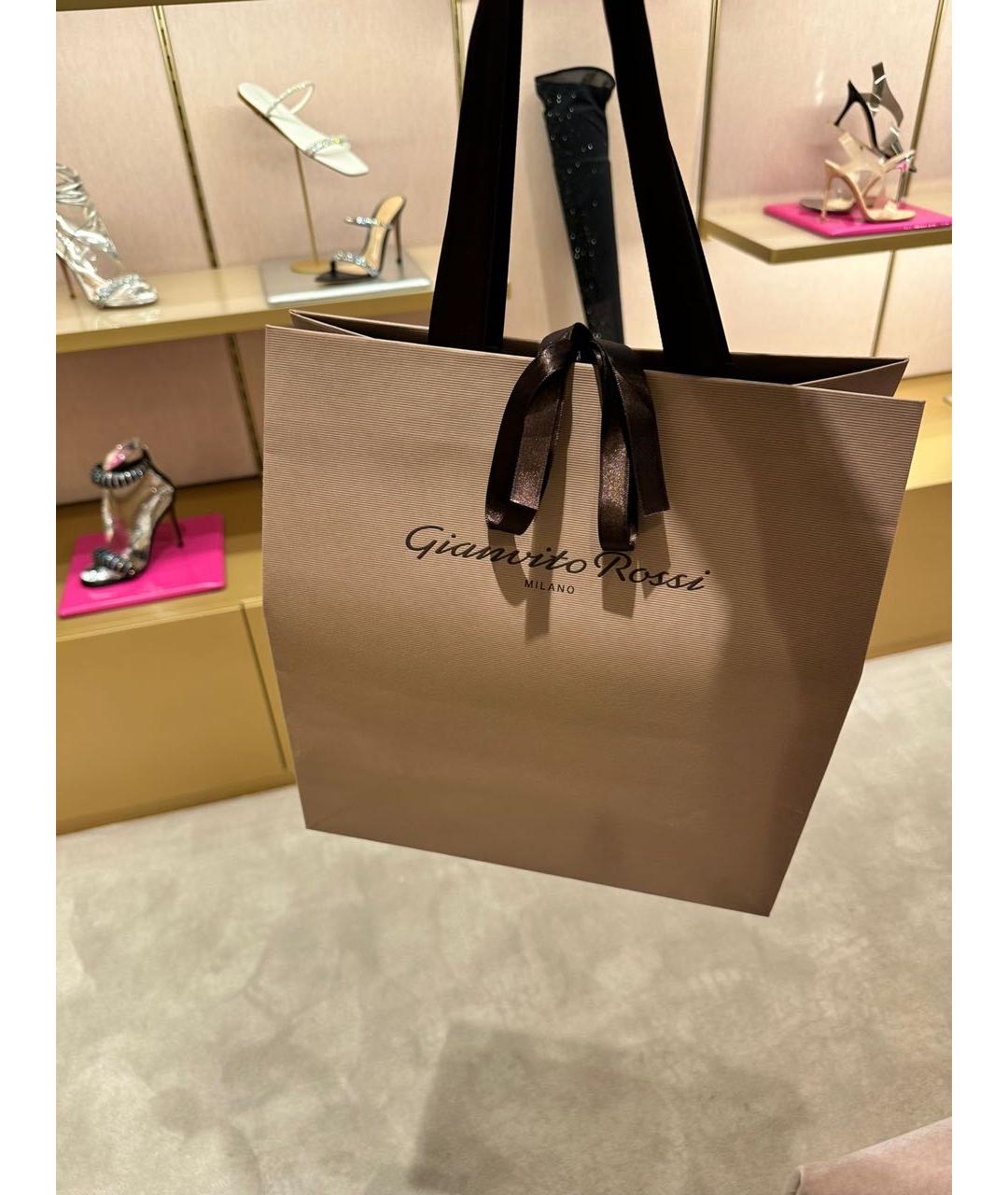GIANVITO ROSSI Черные босоножки из лакированной кожи, фото 8