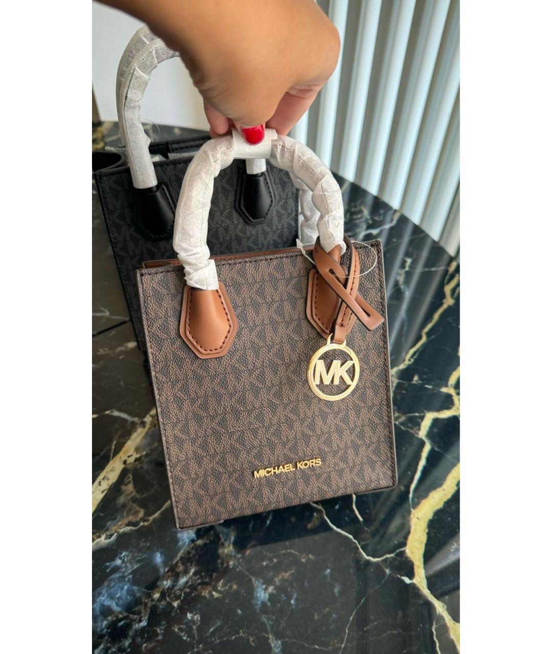 MICHAEL KORS Коричневая сумка через плечо, фото 6