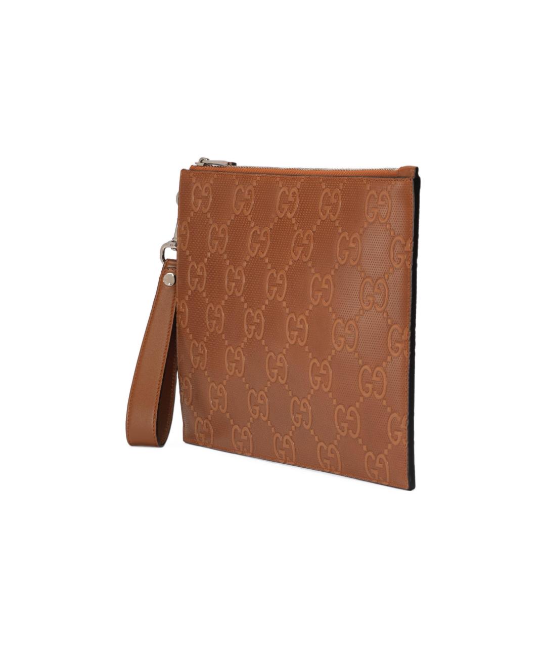 GUCCI Коричневая кожаная папка для документов, фото 3