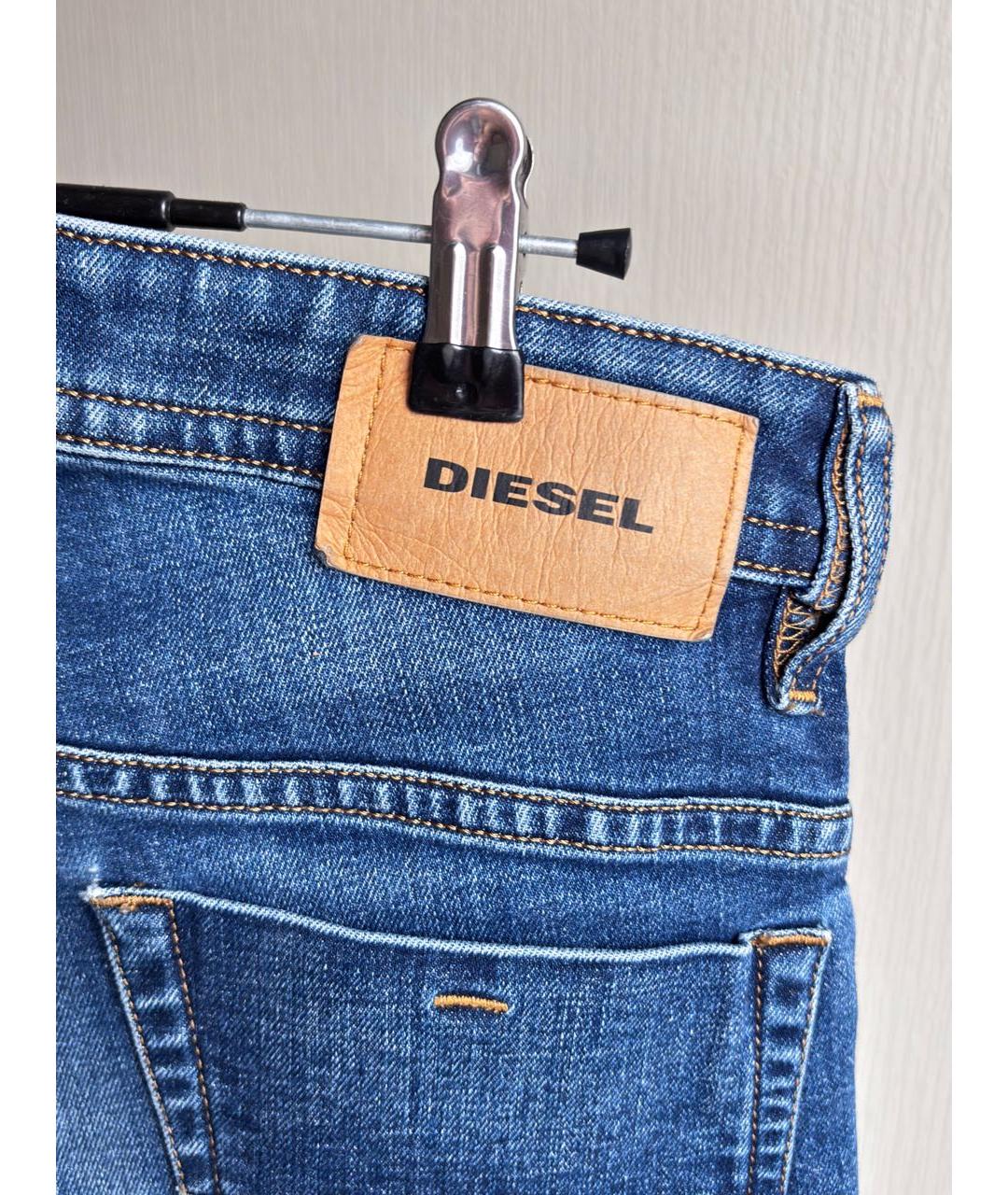 DIESEL Синие хлопковые джинсы скинни, фото 7