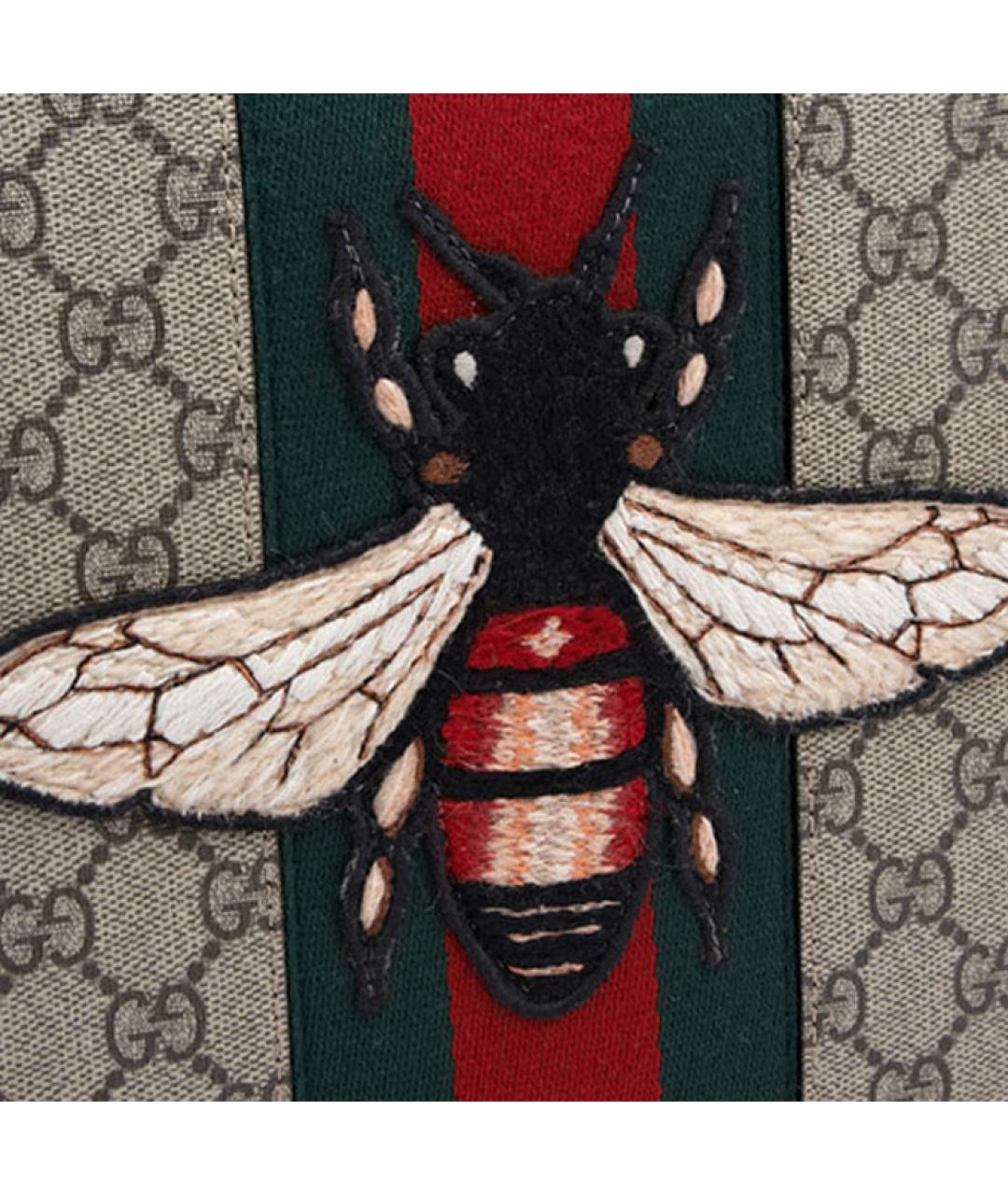 GUCCI Бежевая тканевая папка для документов, фото 5