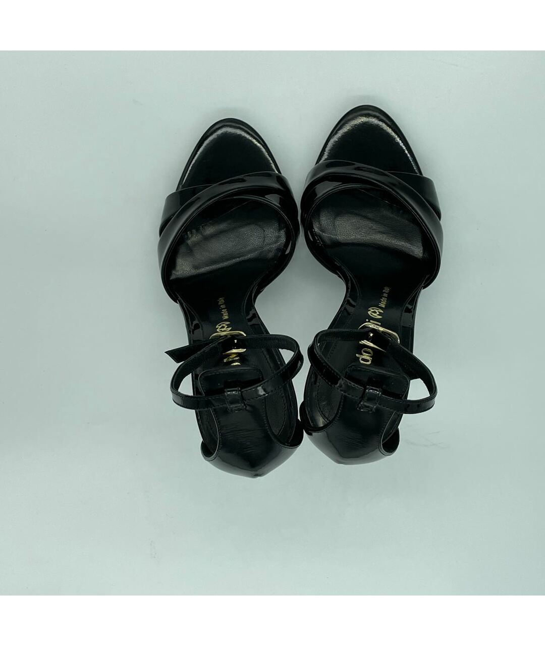 NANDO MUZI Черные кожаные босоножки, фото 3