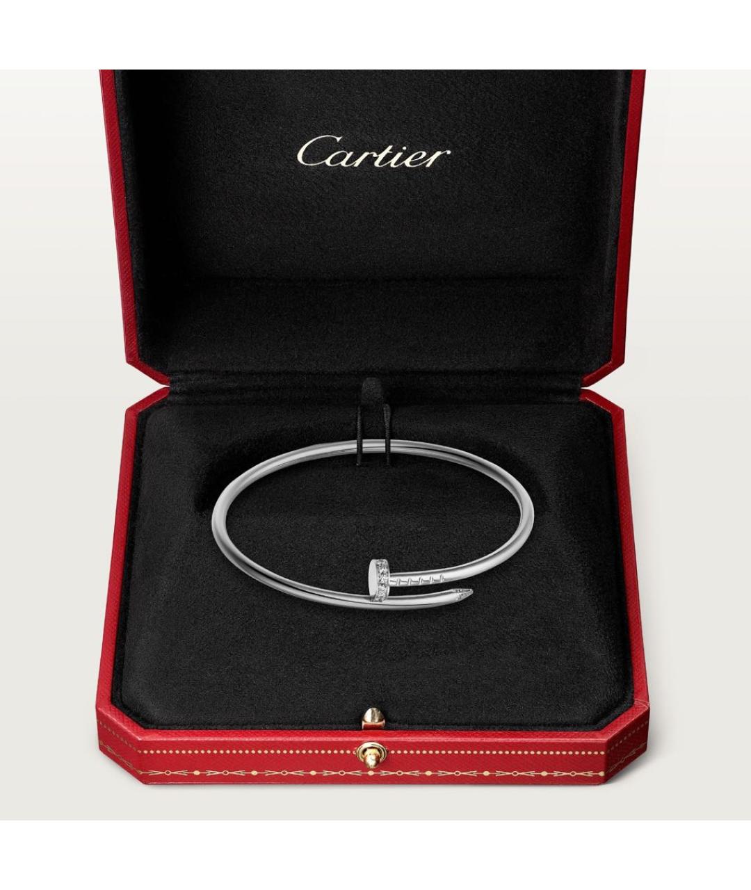 CARTIER Серебрянный браслет из белого золота, фото 3