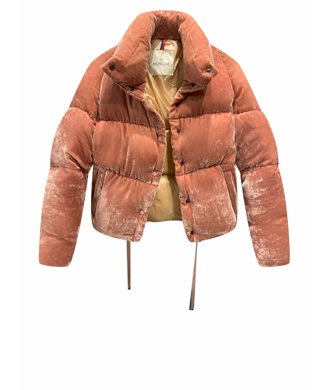 MONCLER Розовая бархатная куртка, фото 1