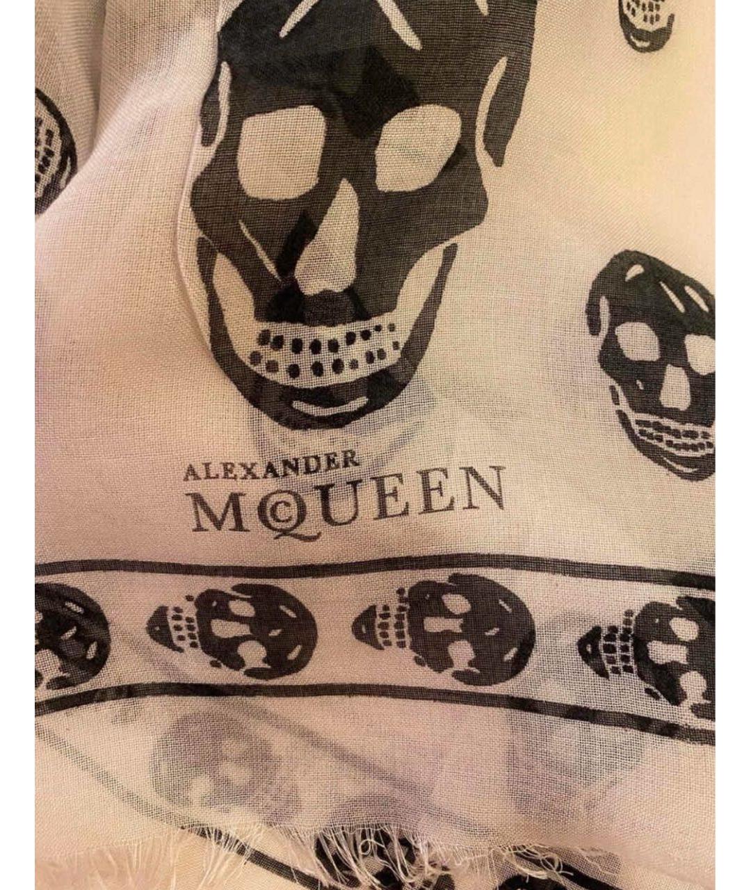 ALEXANDER MCQUEEN Белый платок, фото 2