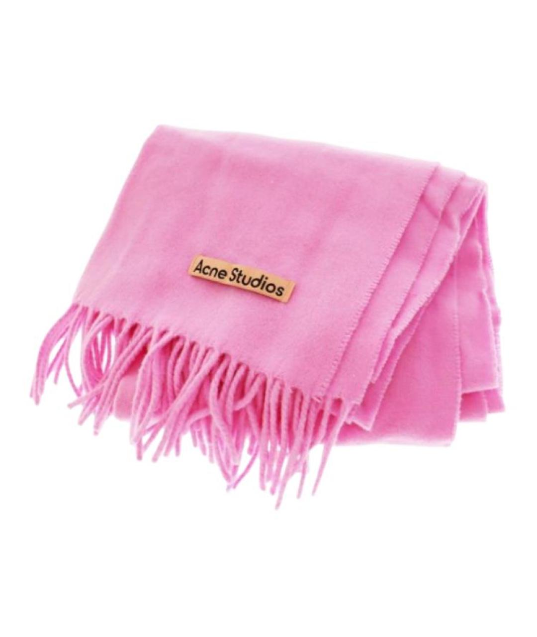 ACNE STUDIOS Розовый шарф, фото 3
