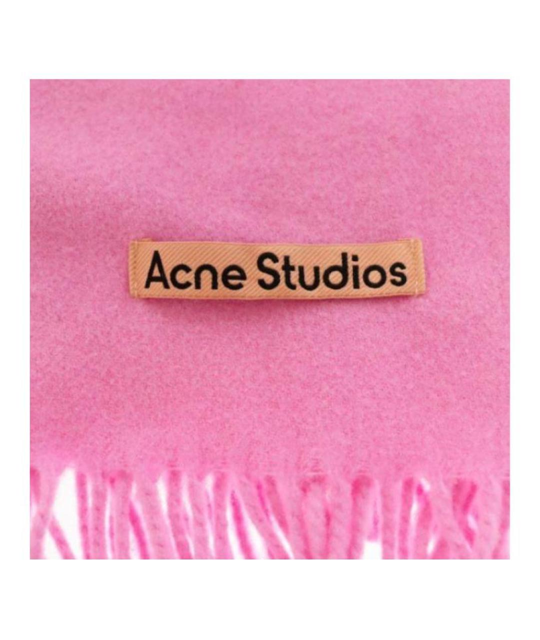ACNE STUDIOS Розовый шарф, фото 2