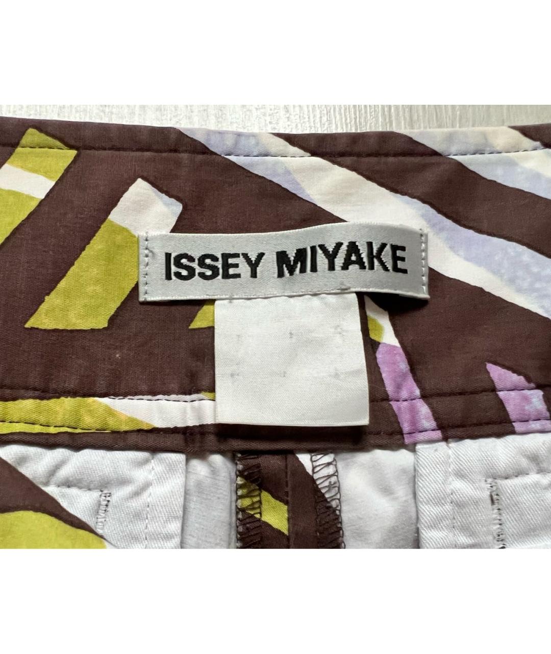 ISSEY MIYAKE Мульти хлопковые прямые брюки, фото 6