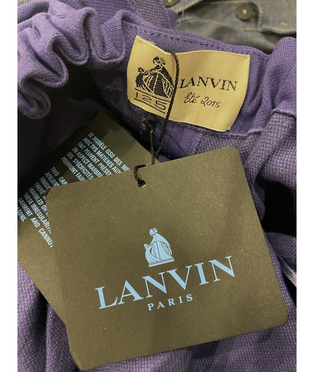 LANVIN Темно-синее шерстяное коктейльное платье, фото 8