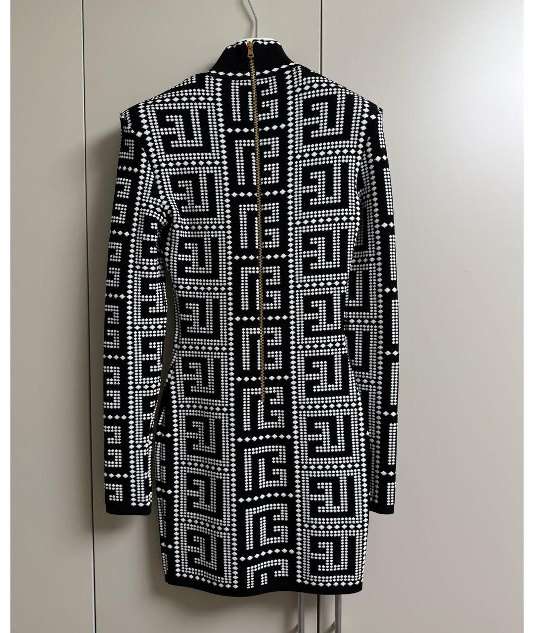 BALMAIN Мульти вискозное коктейльное платье, фото 2