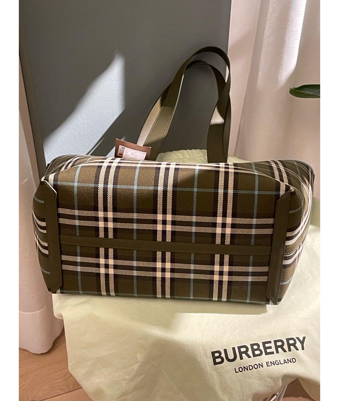 BURBERRY Мульти хлопковая сумка через плечо, фото 5