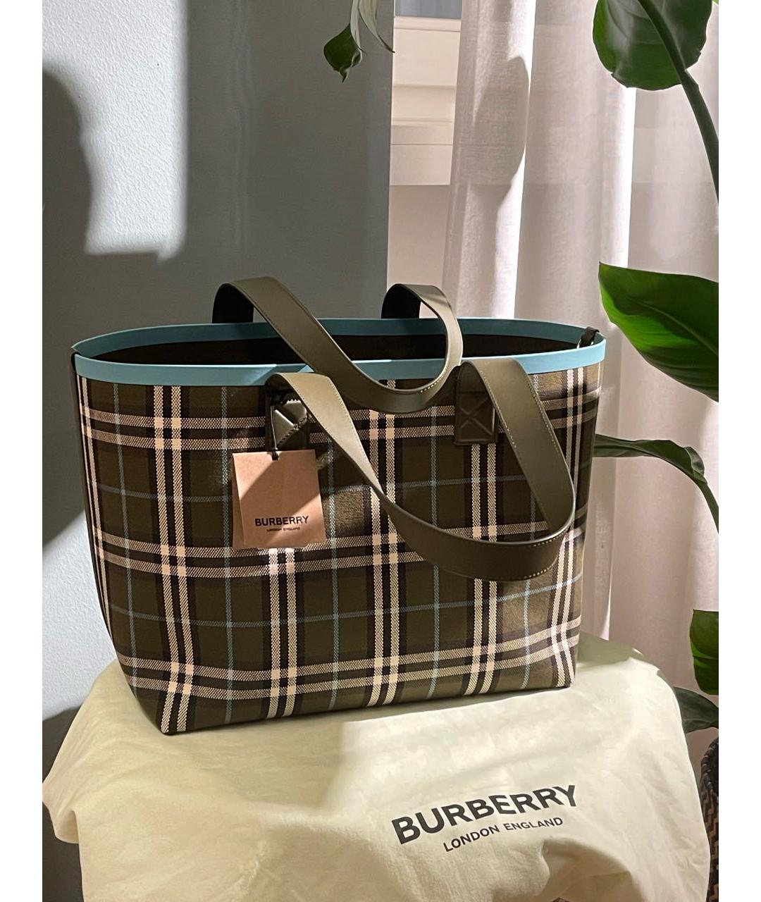 BURBERRY Мульти хлопковая сумка через плечо, фото 7