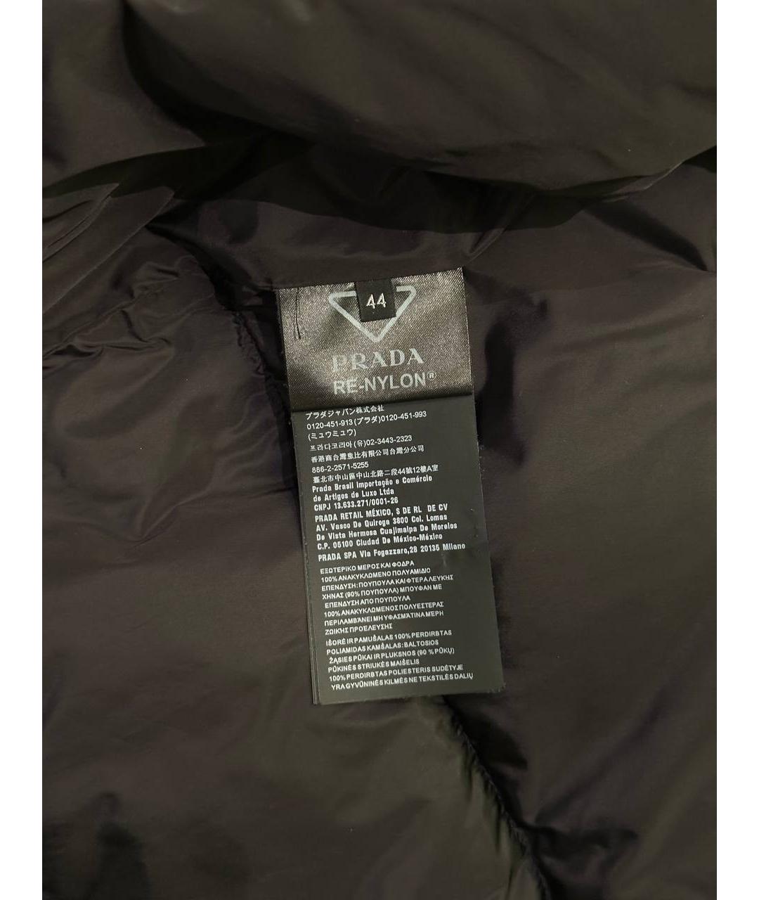 PRADA Черный пуховик, фото 6