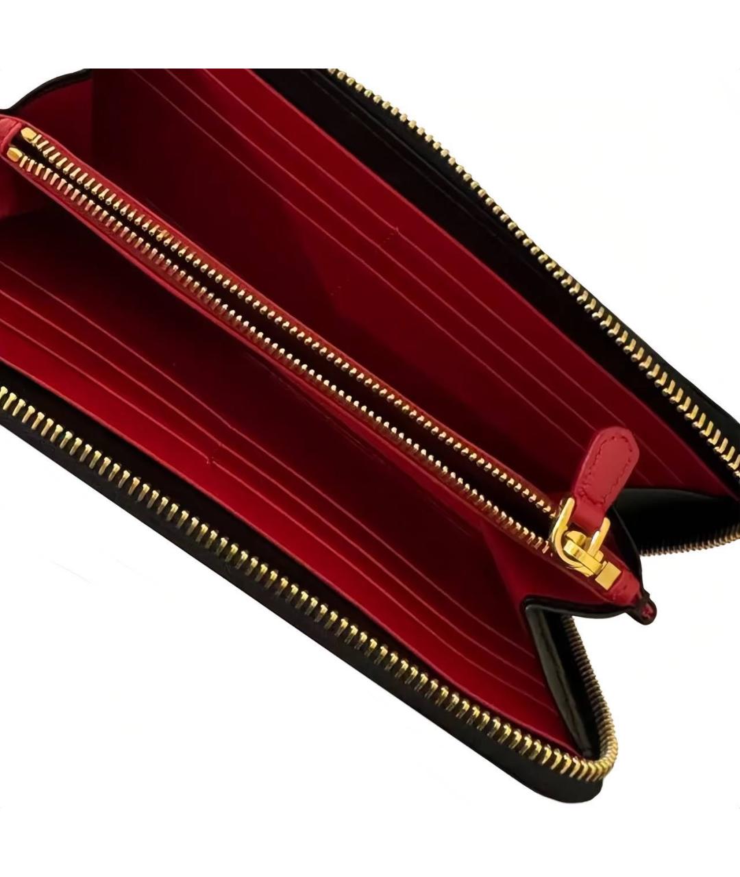 PRADA Черный кожаный кошелек, фото 6