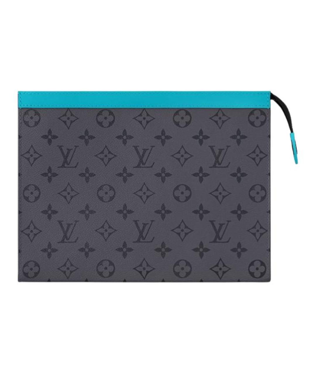 LOUIS VUITTON Голубая кожаная папка для документов, фото 1