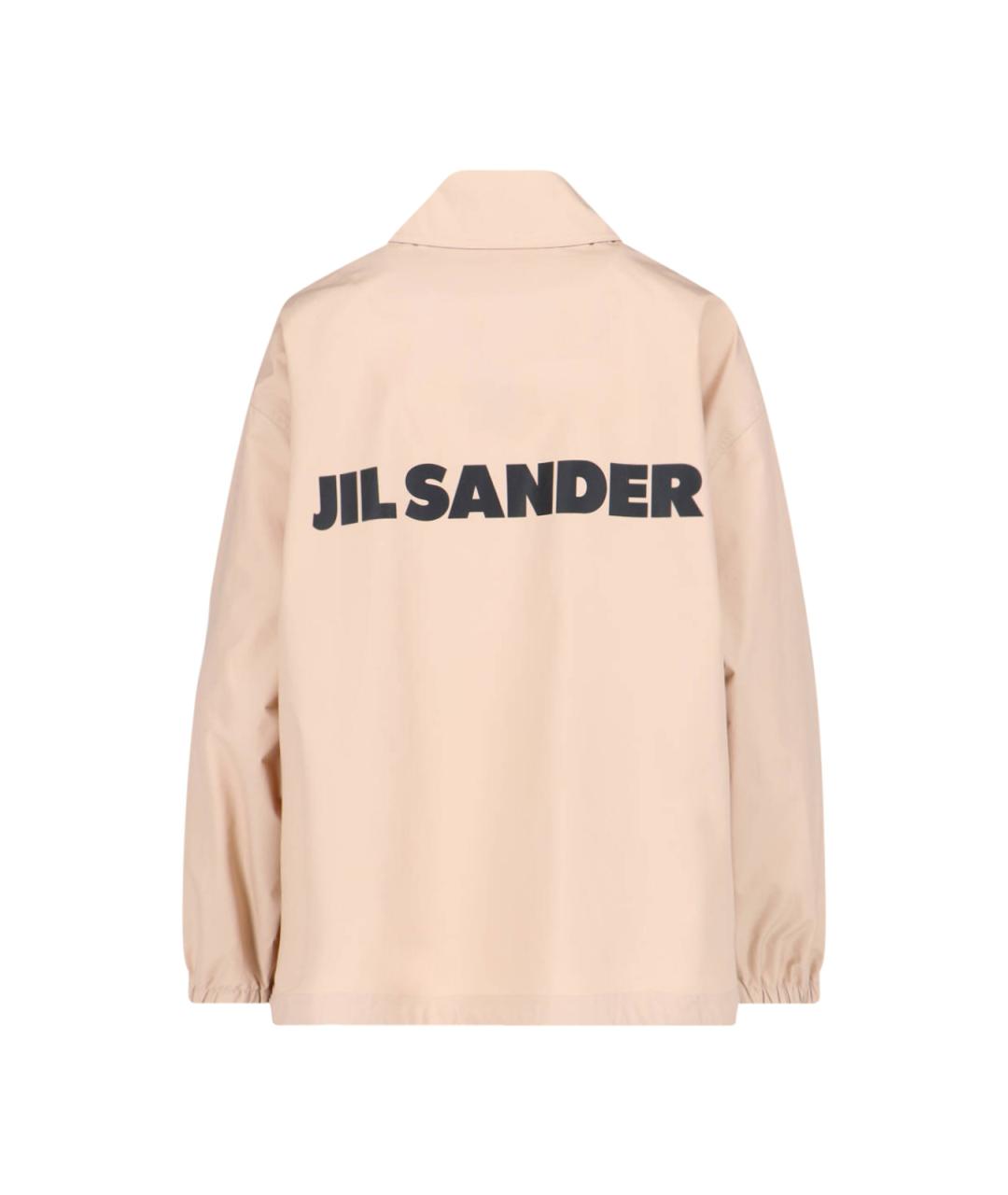 JIL SANDER Бежевая хлопковая куртка, фото 2