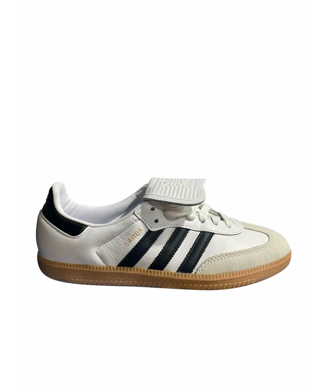 ADIDAS Белые кожаные кроссовки, фото 1