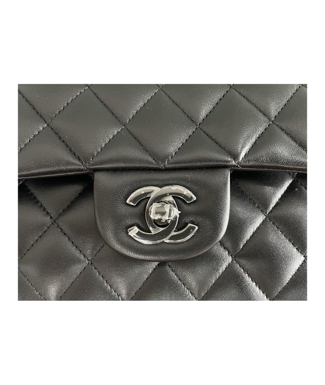 CHANEL Черная кожаная сумка через плечо, фото 4
