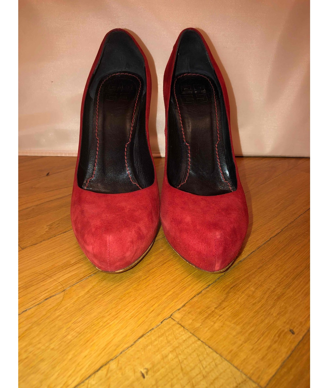 GIVENCHY Красные замшевые туфли, фото 2