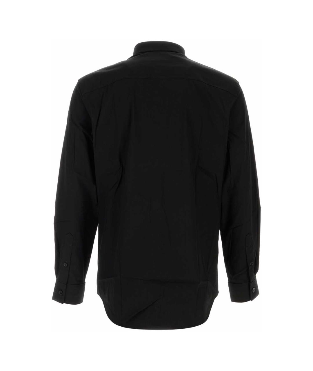 BURBERRY Черная хлопковая кэжуал рубашка, фото 2