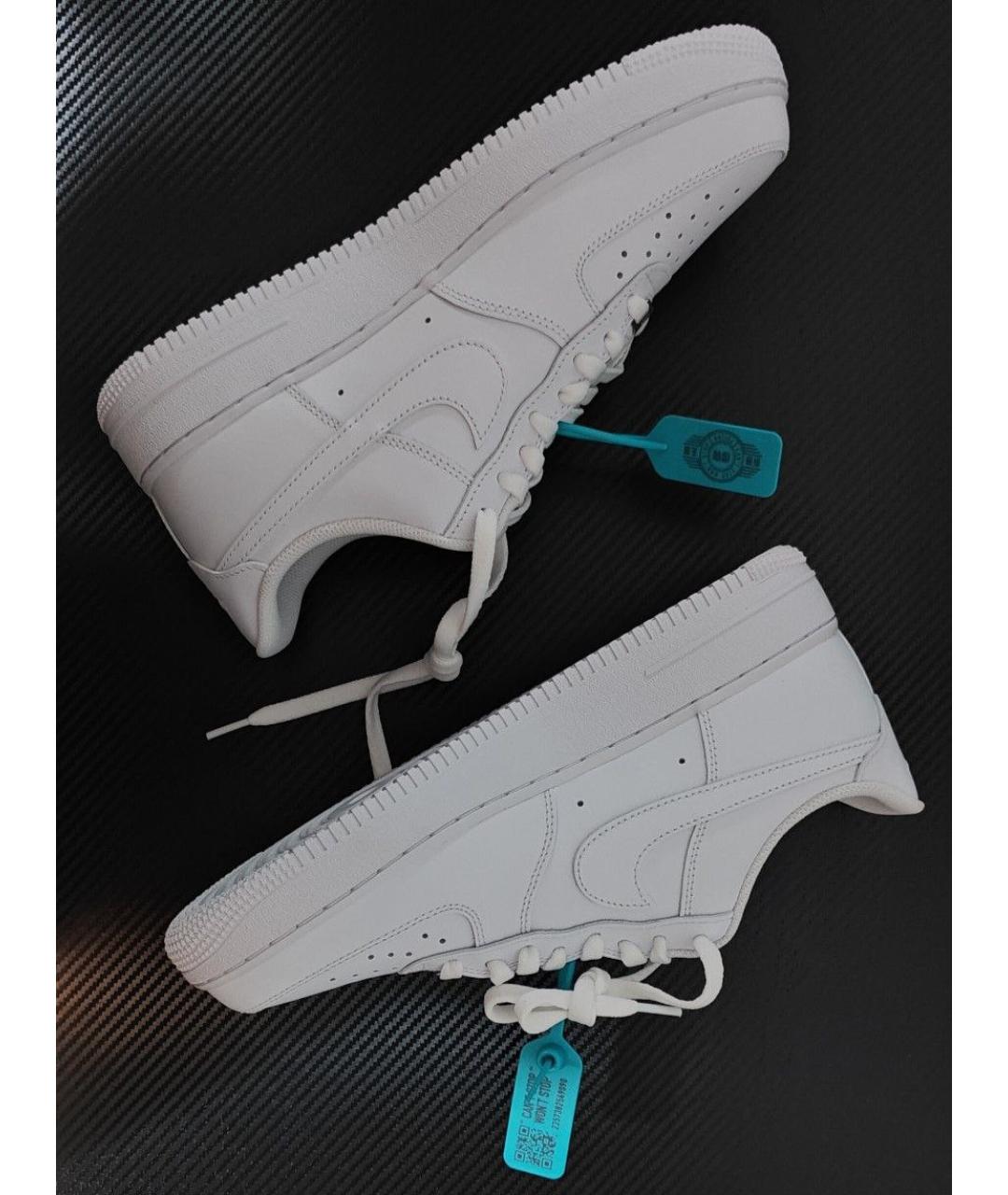 NIKE Белые кожаные низкие кроссовки / кеды, фото 3
