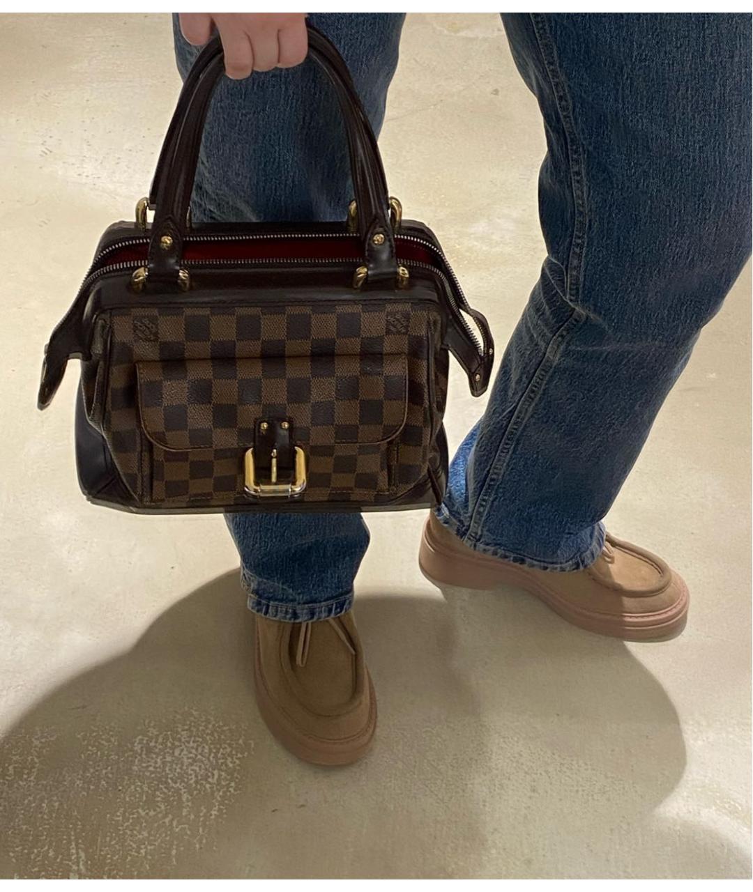 LOUIS VUITTON Коричневая сумка с короткими ручками, фото 4