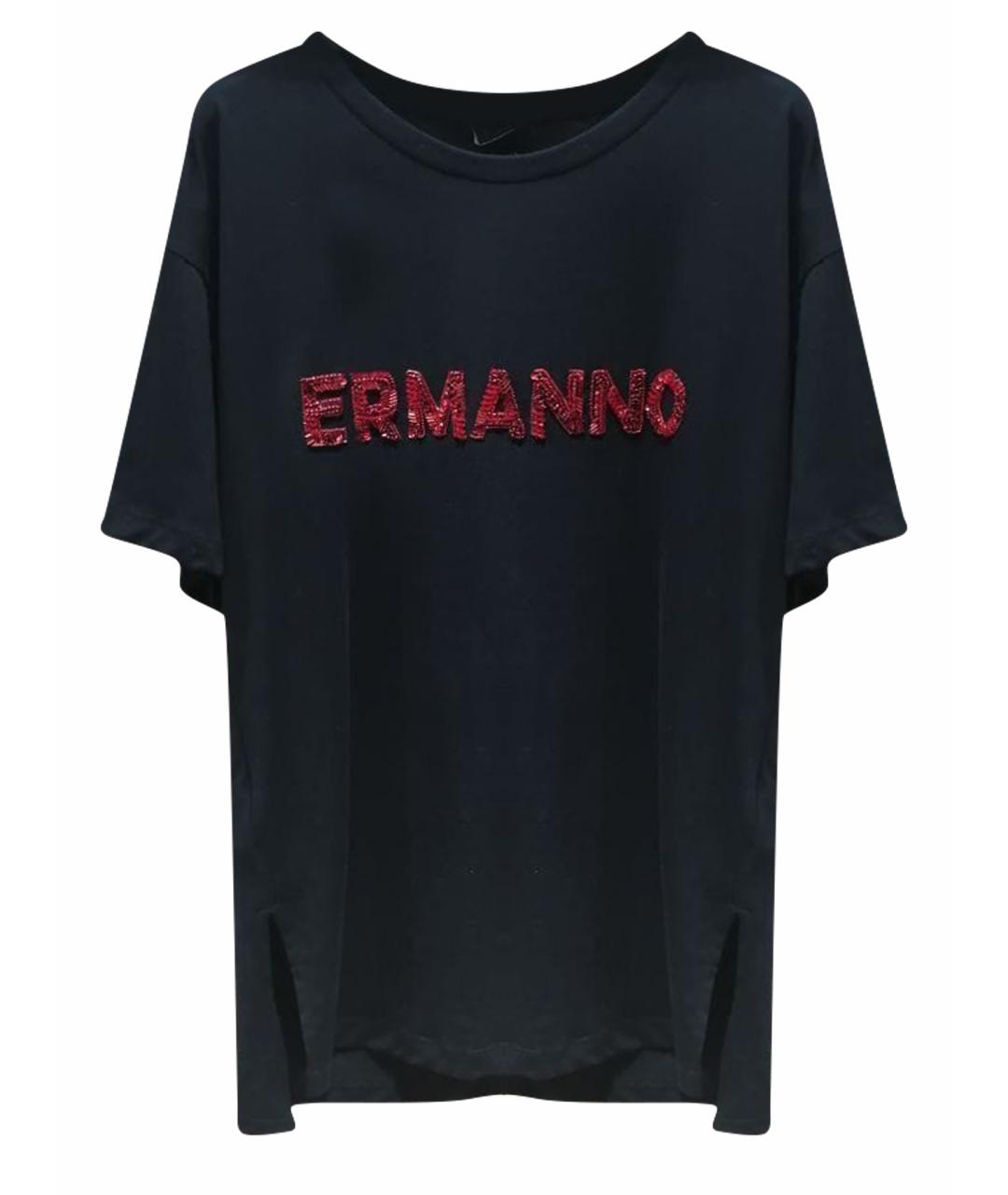 ERMANNO SCERVINO Черная футболка, фото 1