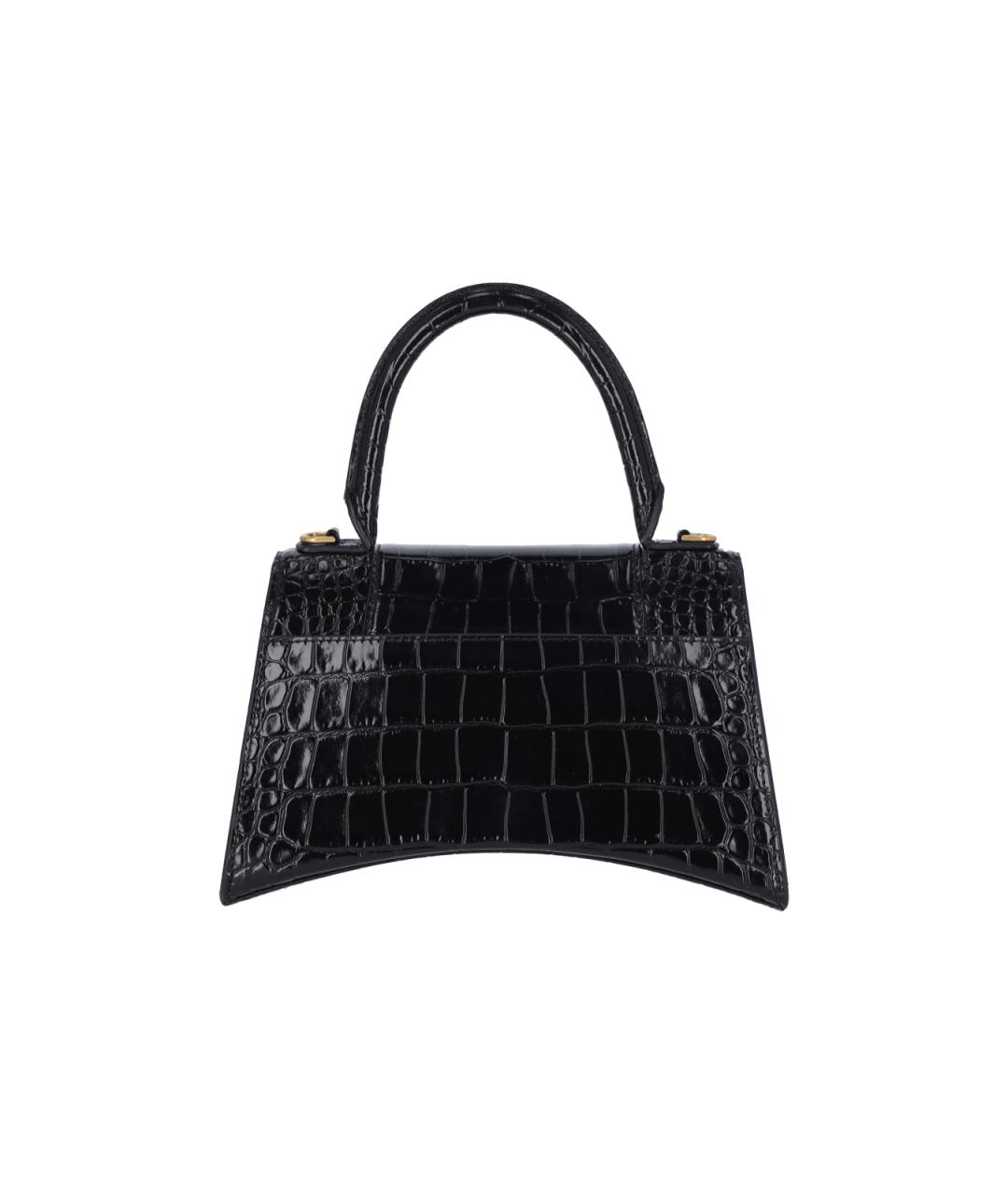 BALENCIAGA Черная кожаная сумка с короткими ручками, фото 3