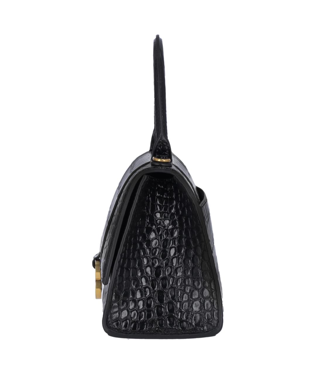 BALENCIAGA Черная кожаная сумка с короткими ручками, фото 5