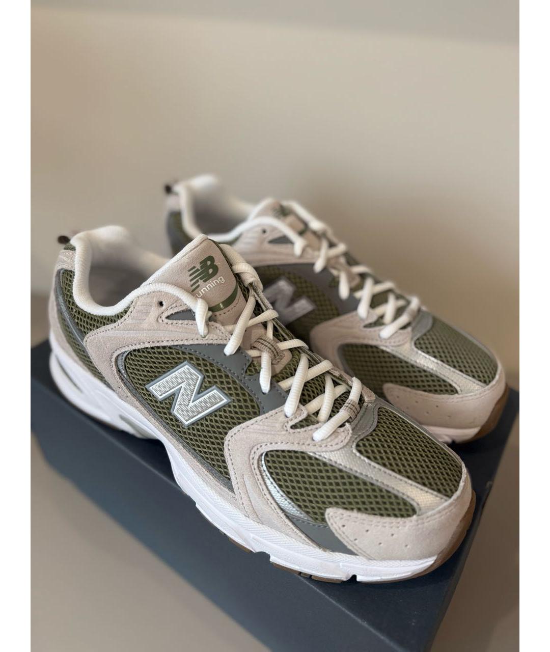 NEW BALANCE Зеленые низкие кроссовки / кеды, фото 3