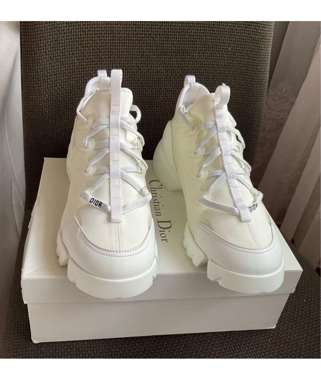 CHRISTIAN DIOR Белые кожаные кроссовки, фото 2