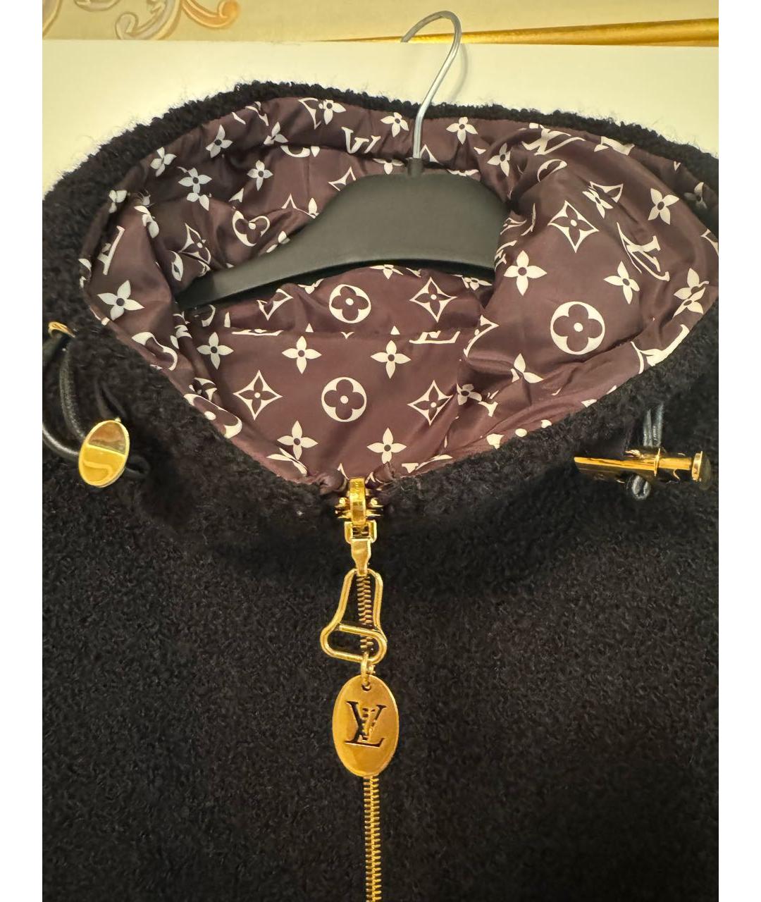 LOUIS VUITTON Черная шерстяная куртка, фото 3