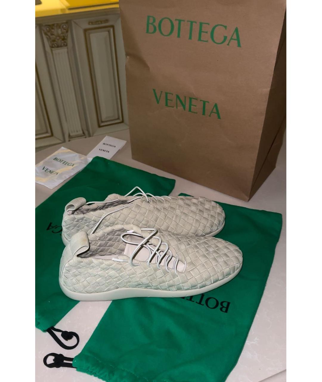 BOTTEGA VENETA Бежевые низкие кроссовки / кеды, фото 3