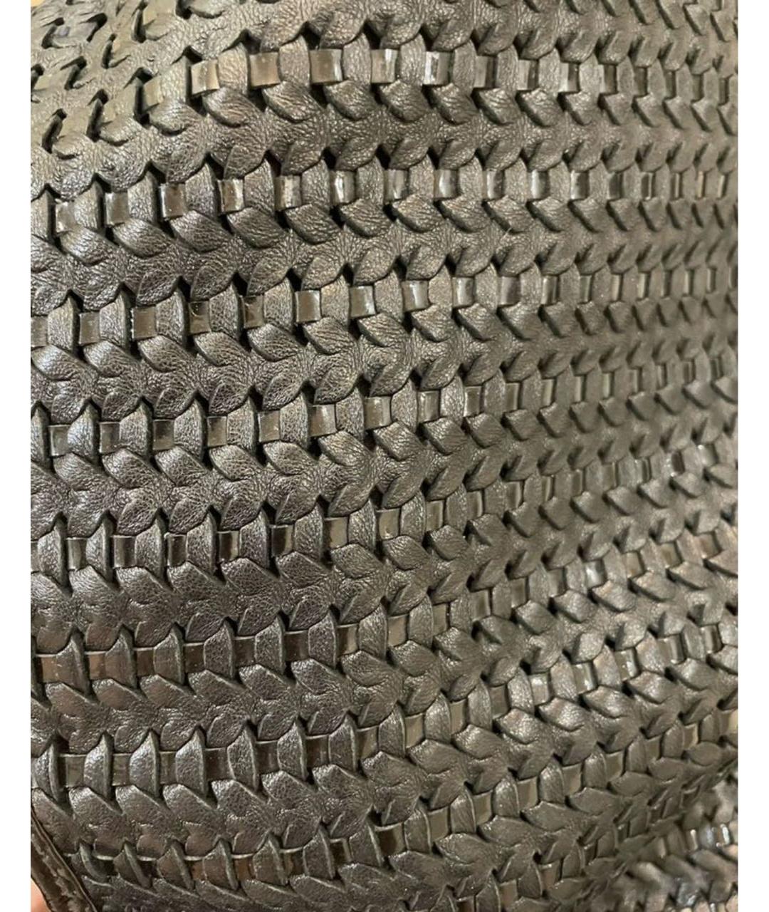 CHRISTIAN DIOR Черная пелетеная сумка через плечо, фото 5