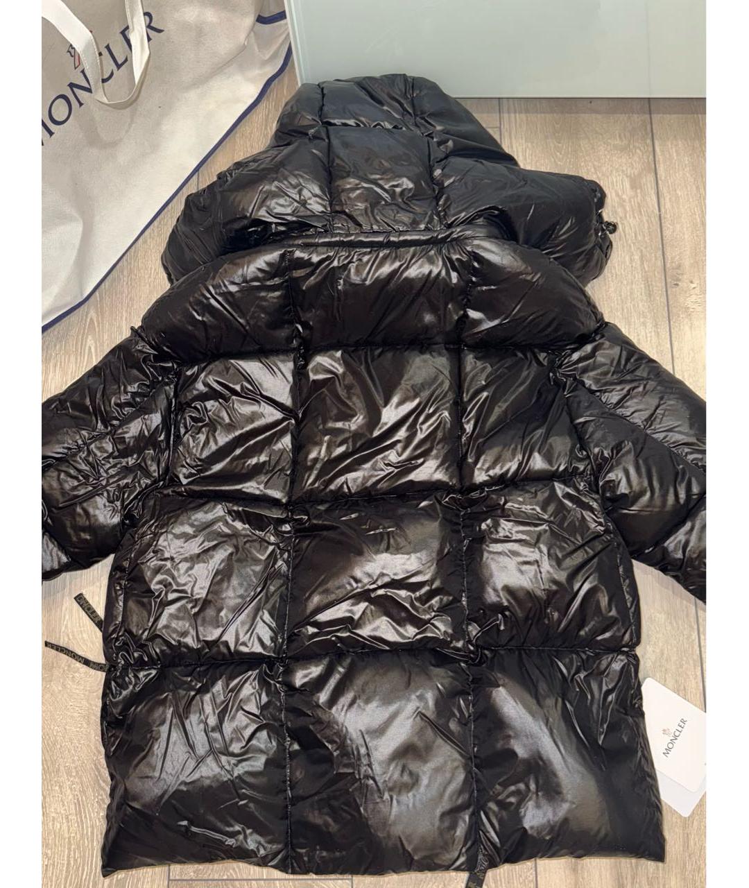 MONCLER Черный пуховик, фото 3