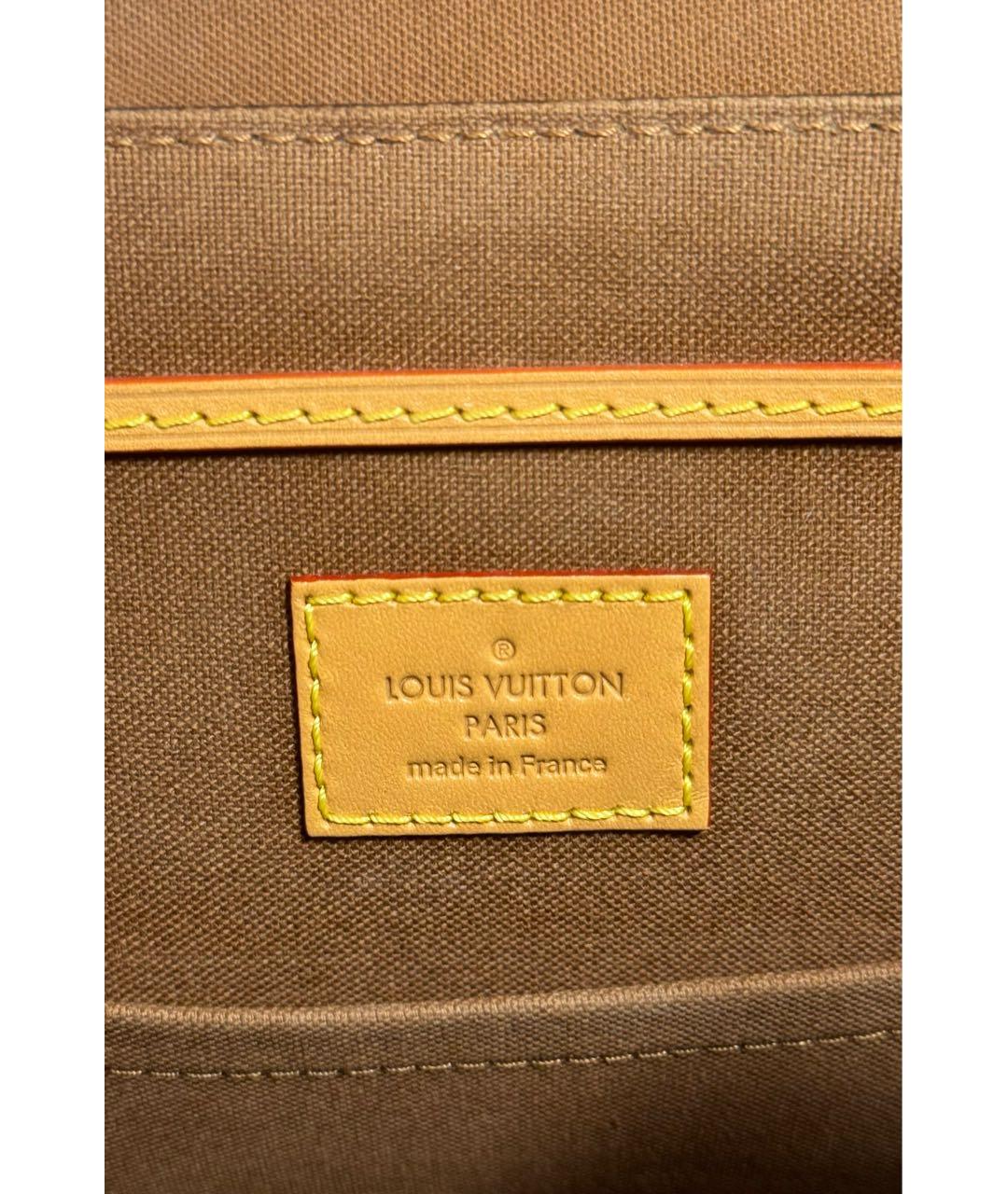 LOUIS VUITTON Коричневый кожаный рюкзак, фото 7