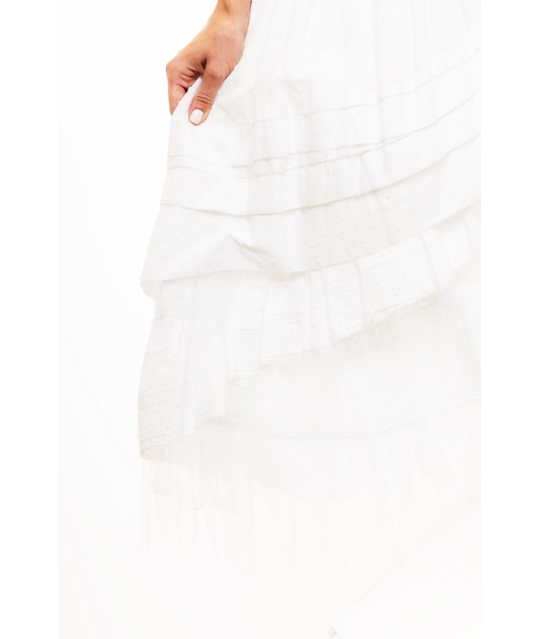NATASHA ZINKO Белое повседневное платье, фото 6