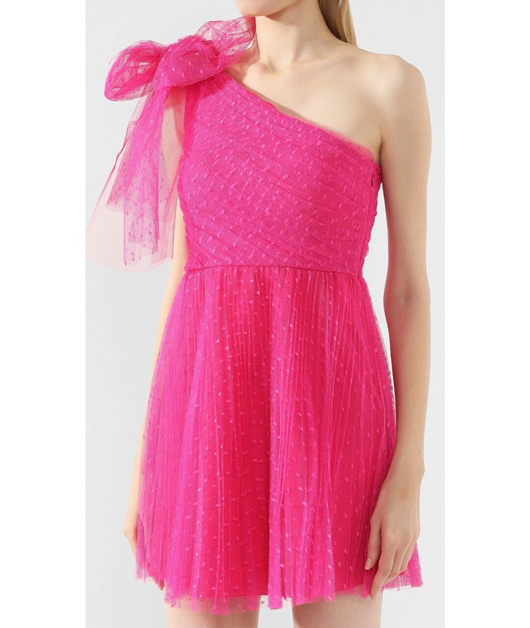 RED VALENTINO Розовое полиэстеровое вечернее платье, фото 2